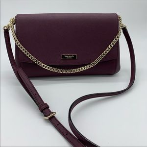 Kate Spade ♠️ NEW! Maroon Chain Crossbody Purse